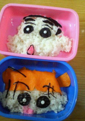 キャラ弁・・・しんちゃんとねねちゃん-レシピのメイン写真