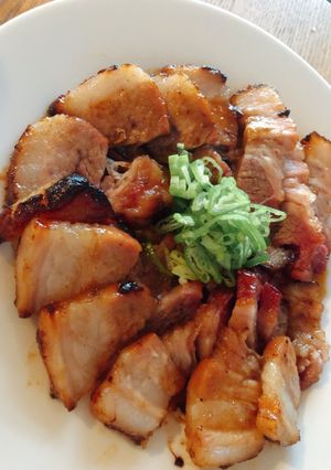 豚バラブロック焼き豚簡単漬け込みオーブン-レシピのメイン写真