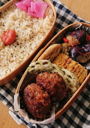 弁当★ハンバーグ★グルテンフリー★常備菜-レシピのメイン写真