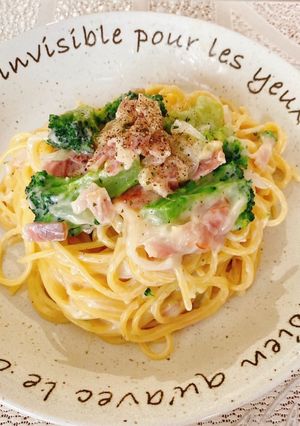 ベーコンとブロッコリーのクリームパスタ♡-レシピのメイン写真