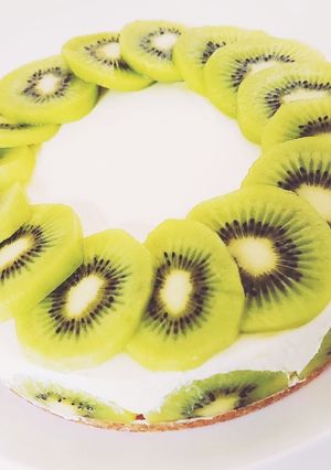キウイのレアチーズケーキ♪-レシピのメイン写真