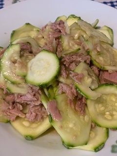 ズッキーニとツナのめんつゆサラダ-レシピのメイン写真