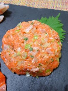 海峡サーモンのなめろう-レシピのメイン写真