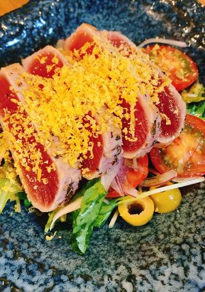 鮪ローストのオイル漬とミモレットチーズ-レシピのメイン写真