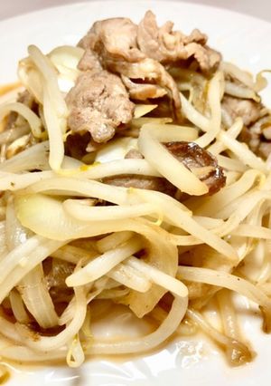 ラム肉もやし炒め-レシピのメイン写真