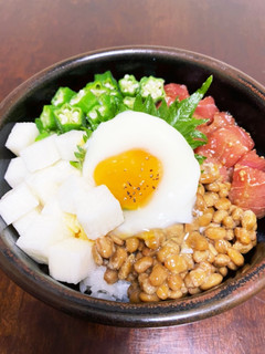 ♡ねばねば丼-レシピのメイン写真