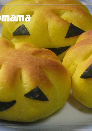 ハロウィン かぼちゃパン♥*:・°-レシピのメイン写真