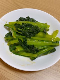 納豆のからしで!小松菜のからし和え♪-レシピのメイン写真