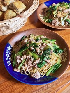 小松菜と干し海老の焼きそば-レシピのメイン写真