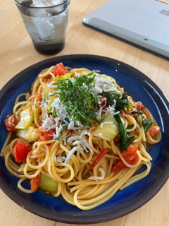 フレッシュトマトとしらすのオイルパスタ-レシピのメイン写真