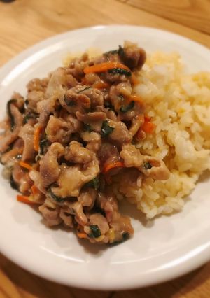 豚肉の中華炒め丼-レシピのメイン写真