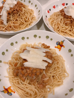 レンジで簡単、ごま醤油ガーリックパスタ-レシピのメイン写真