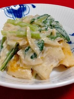 たらと小松菜のクリーム煮-レシピのメイン写真