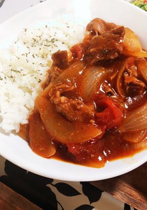 ワンパンほったらかし無水本格ハヤシライス-レシピのメイン写真
