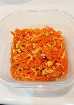 レンジで簡単！にんじんしりしり お弁当に-レシピのメイン写真