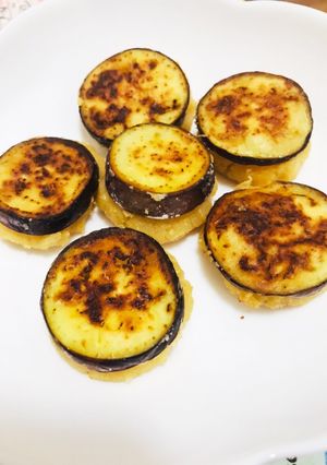 なす乗せもちもちおからハンバーグ-レシピのメイン写真