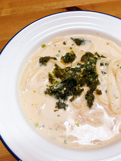 すぐできる簡単明太子豆乳クリームうどん-レシピのメイン写真
