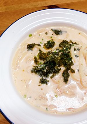 すぐできる簡単明太子豆乳クリームうどん-レシピのメイン写真