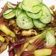 茎みょうがと豚の炒め物