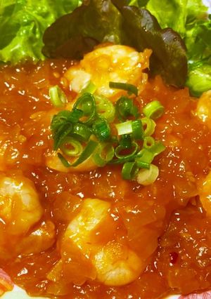 玉ねぎの海老チリソース♪-レシピのメイン写真