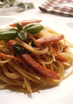 ソーセージの簡単ドレッシングパスタ-レシピのメイン写真