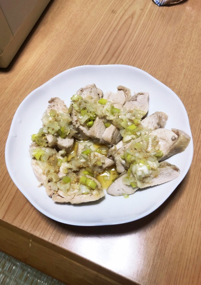蒸し鶏のねぎ塩レモンだれ-レシピのメイン写真