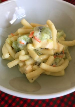 キウイとクリームチーズのマカロニサラダ♪-レシピのメイン写真