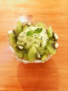 キウイづくしのかき氷-レシピのメイン写真
