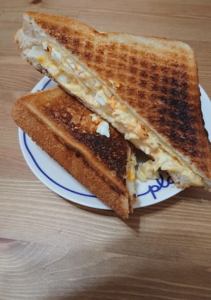 ランチの定番☆たまごホットサンド！-レシピのメイン写真