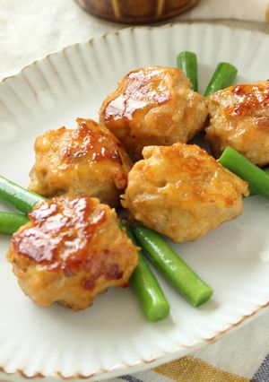 鶏ごぼうの照り焼きミートボール-レシピのメイン写真