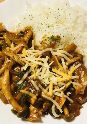ハインツ活用のハヤシチーズチキンライス-レシピのメイン写真