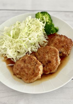 子供大好き♪ふわふわ豆腐ハンバーグ-レシピのメイン写真