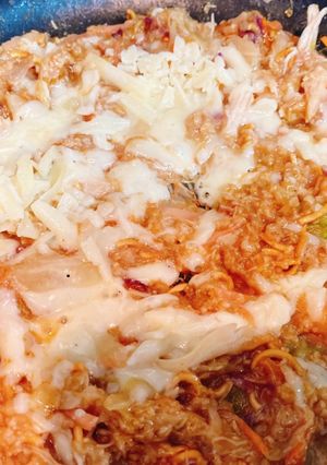 フライパンでｵｰﾄﾐｰﾙもんじゃ-レシピのメイン写真