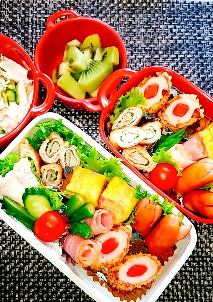 息子と娘のお弁当'20.6.15-レシピのメイン写真