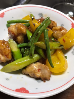 ★簡単★鶏肉とアスパラの甘辛炒め-レシピのメイン写真