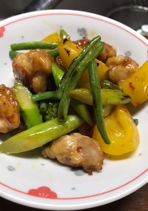 ★簡単★鶏肉とアスパラの甘辛炒め-レシピのメイン写真