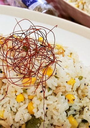 【鶏皮とコーンのガーリックペパー炒飯】-レシピのメイン写真