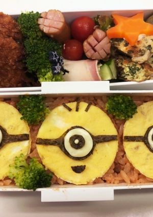 まんまるミニオン弁当-レシピのメイン写真
