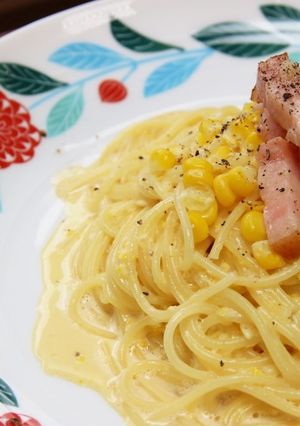 とうもろこしのクリームパスタ-レシピのメイン写真