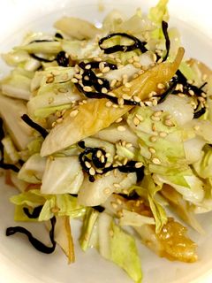 ちくわとキャベツの青じそ塩昆布和え-レシピのメイン写真