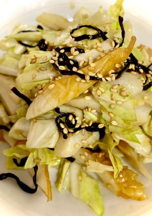 ちくわとキャベツの青じそ塩昆布和え-レシピのメイン写真