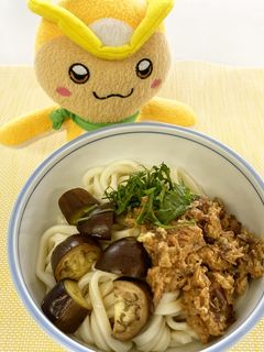 なすとサバ缶のぶっかけうどん-レシピのメイン写真