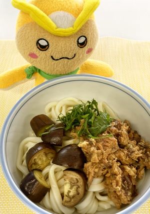 なすとサバ缶のぶっかけうどん-レシピのメイン写真
