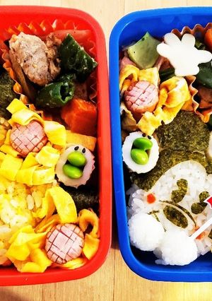幼稚園のお弁当第59段!!+2歳児!-レシピのメイン写真