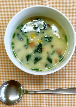 具沢山の豆乳コーンスープ（大人用）-レシピのメイン写真