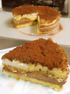 ホワイトとミルクチョコのムース風ケーキ♡-レシピのメイン写真