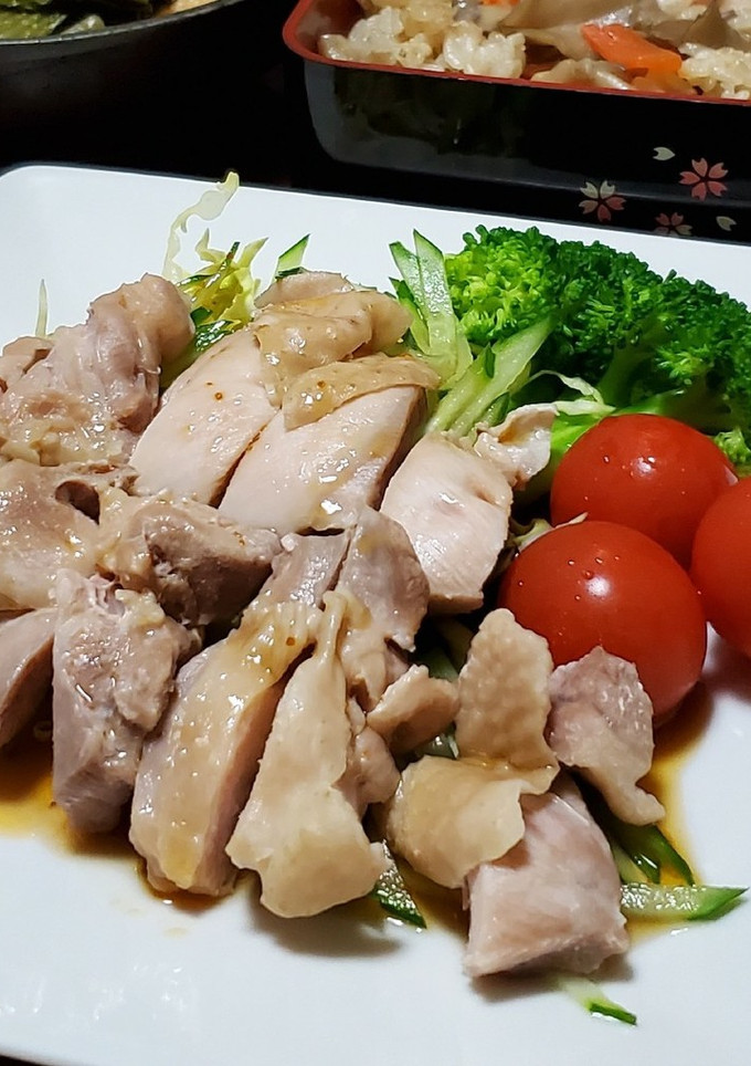 もやし&きゅうり☆茹で鶏の中華風-レシピのメイン写真