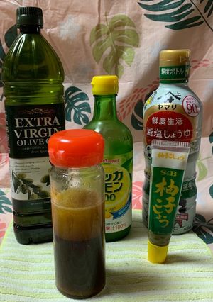 オリーブオイル柚子胡椒ドレッシング-レシピのメイン写真