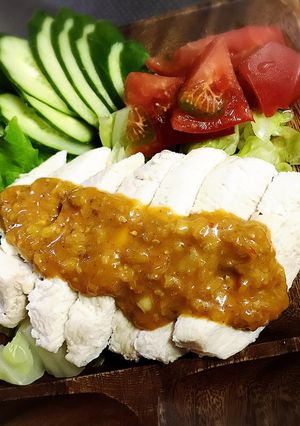 ピリ辛 蒸し鶏のタレ-レシピのメイン写真