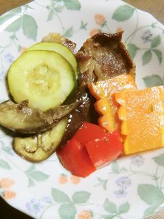 ズッキーニと牛ばら肉の南蛮漬け風サラダ-レシピのメイン写真